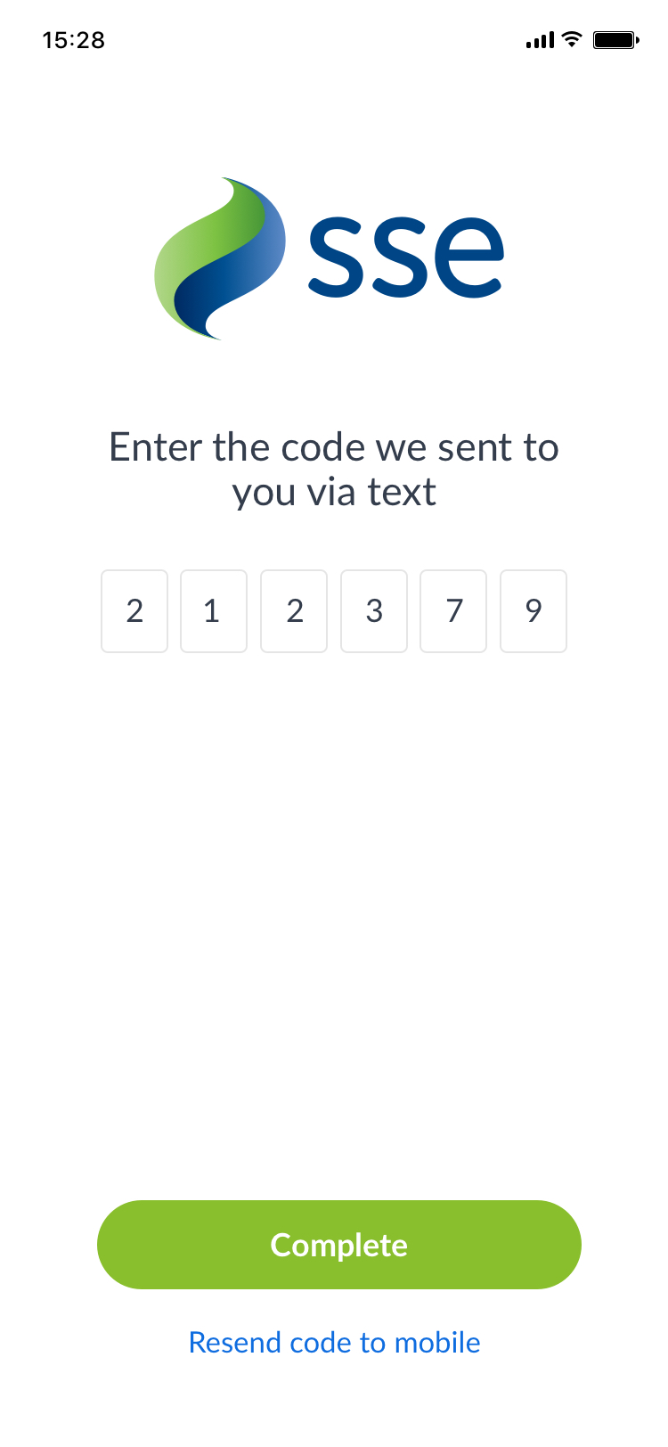 Resend verification code link in onboarding screen